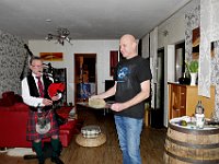 Piping In  The Haggis